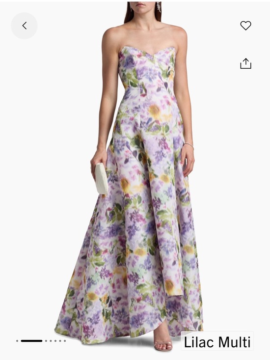 Badgley Mischka Dresses & Skirts - Badgley Mischka Floral Taffeta Strapless Gown. NWT